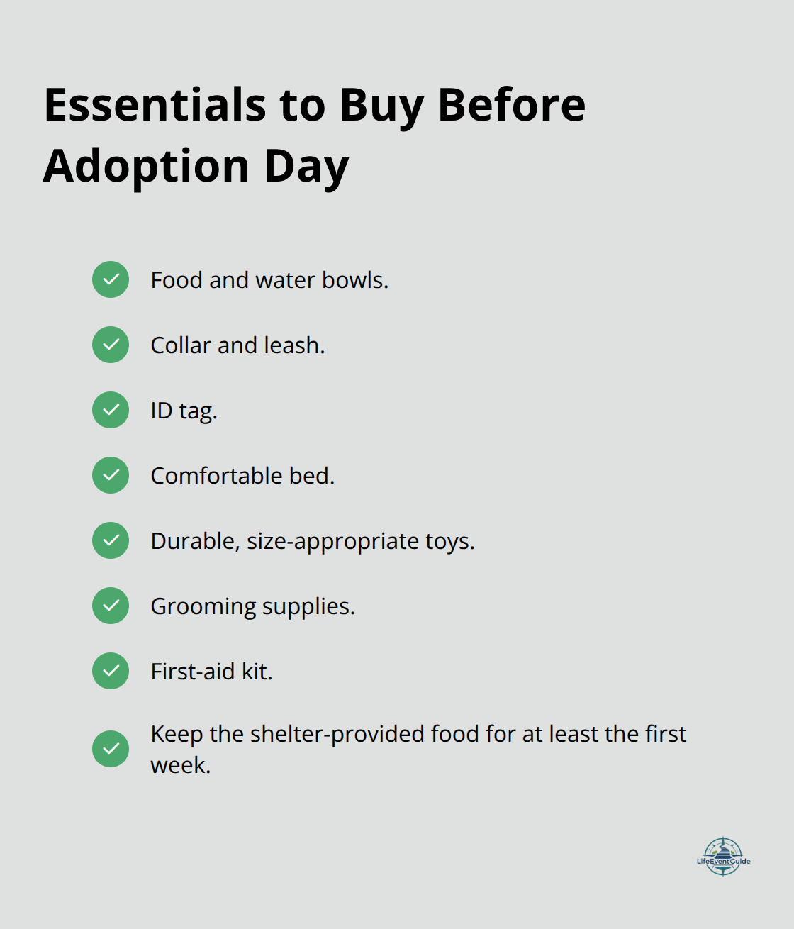Checklist of must-have supplies for your new dog - dog adoption requirements