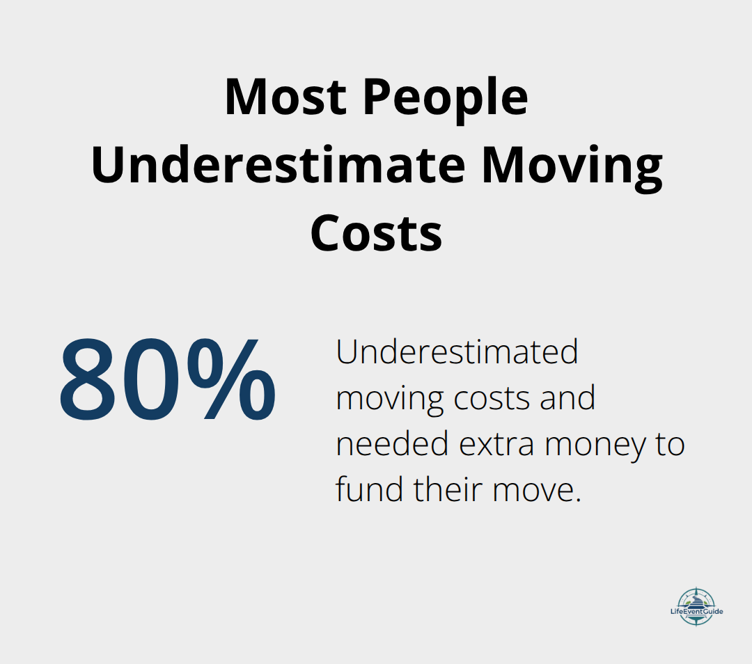 Percentage of people who misjudge moving budgets - moving checklist printable